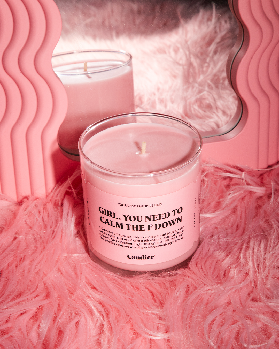 נר - GIRL CALM THE F DOWN