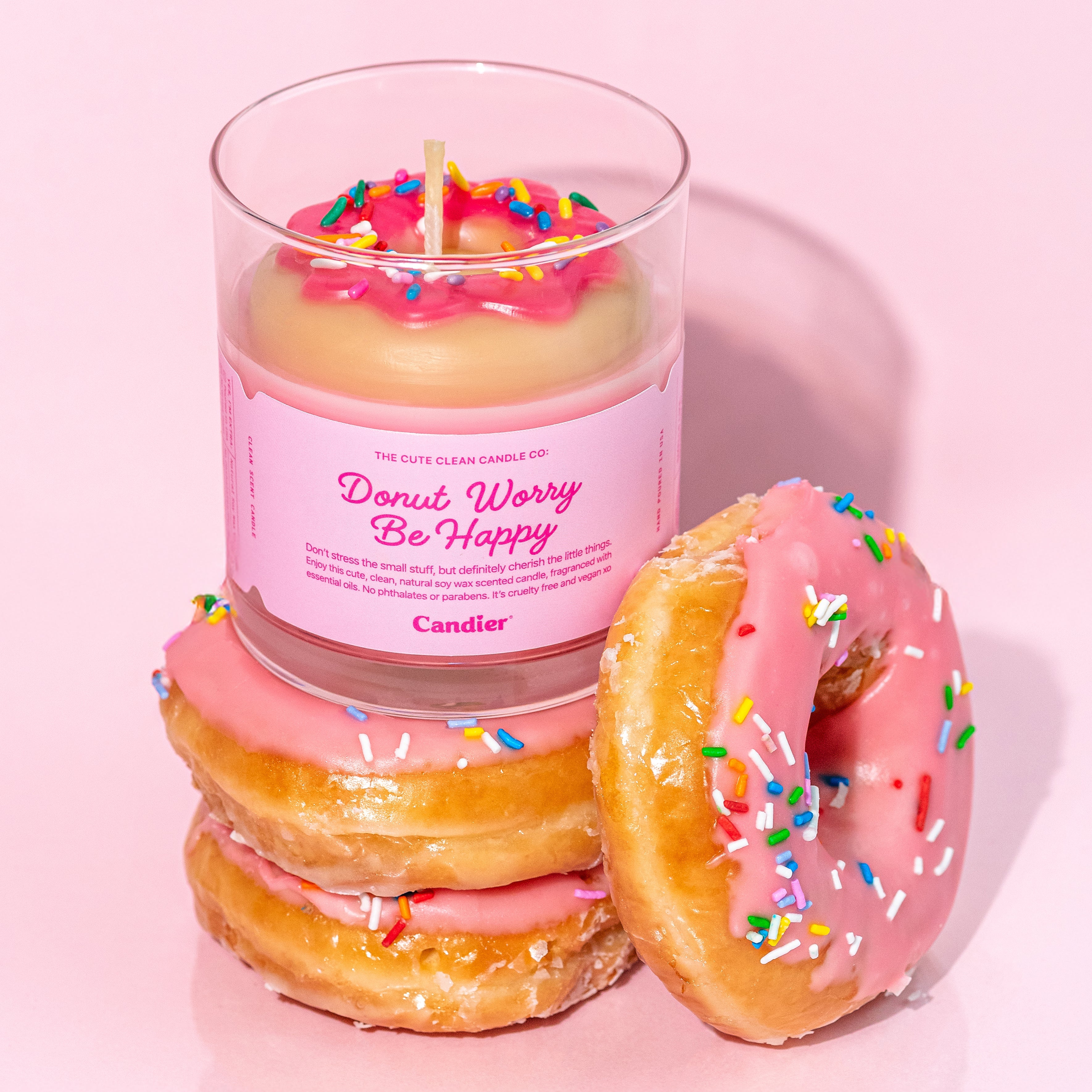 נר - DONUT WORRY BE HAPPY