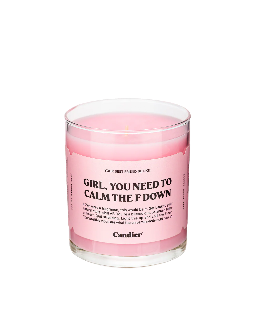 נר - GIRL CALM THE F DOWN