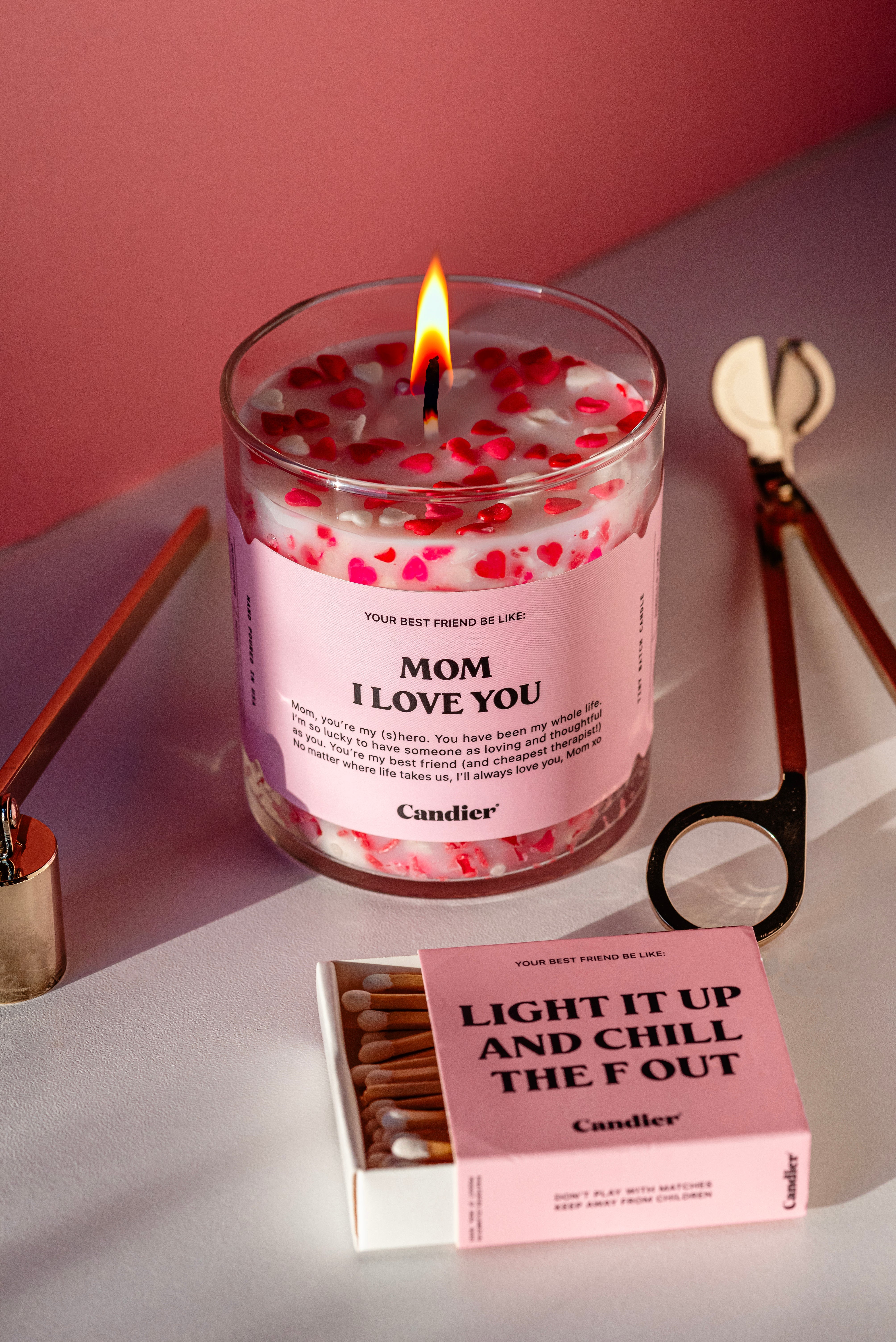 נר - MOM I LOVE YOU